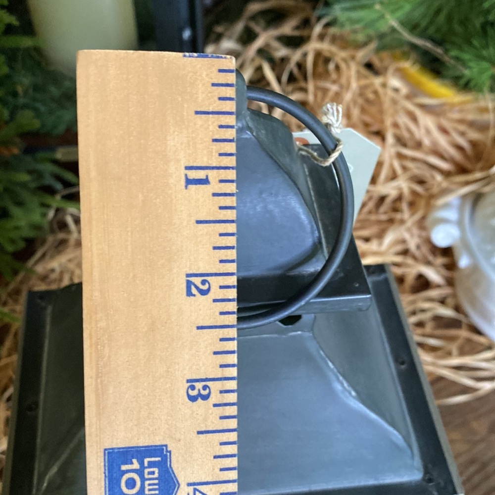 Williams Sonoma Wood and Metal Small Weathered Rustic Lantern - Picture 13 of 16